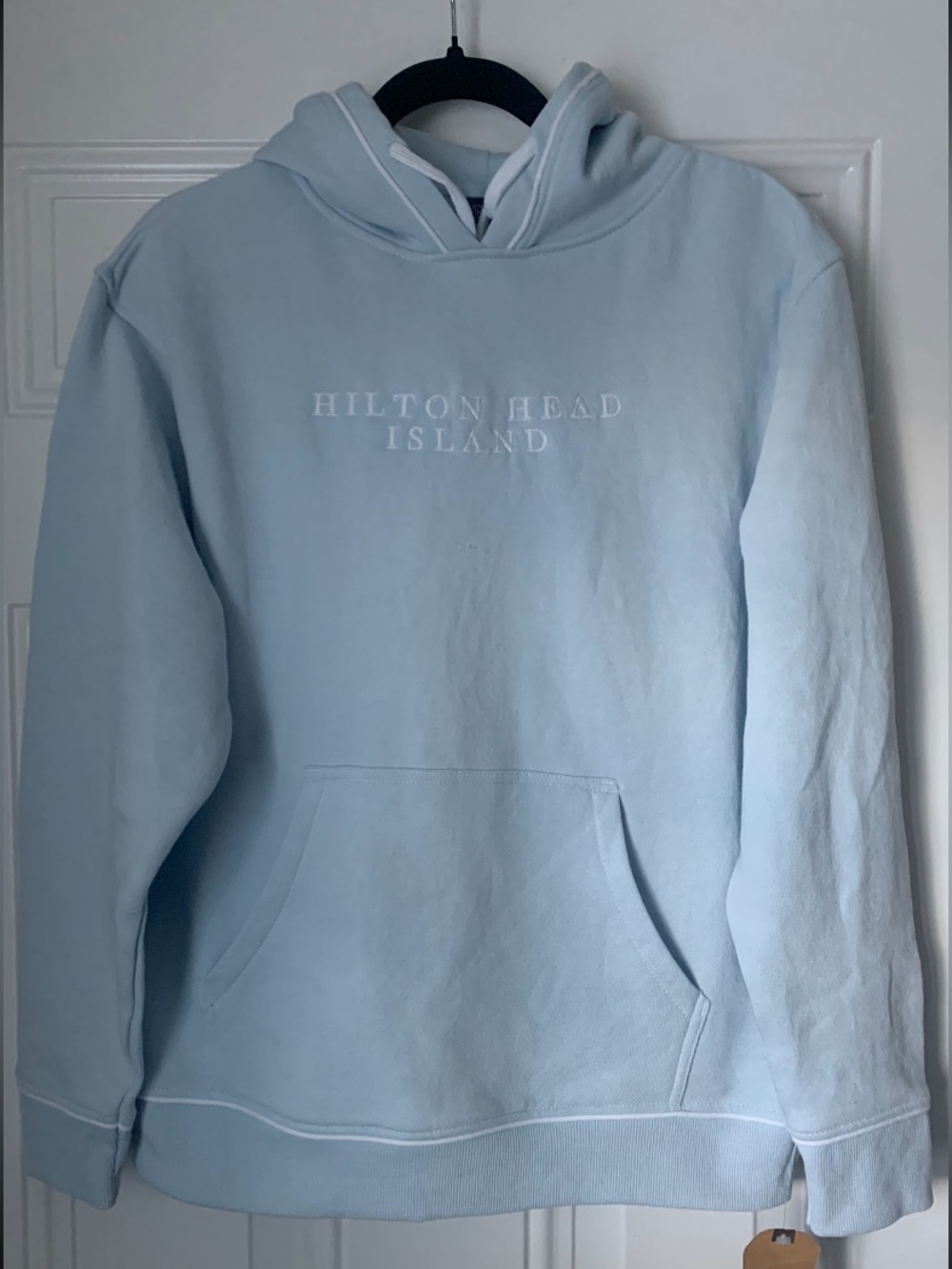 NWT MV Sport Light Blue “Hilton Head Island” Hoodie Sweatshirt Size XL